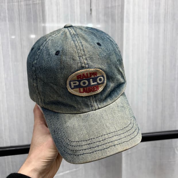90s 폴로 랄프로렌 스포츠 데님 볼캡