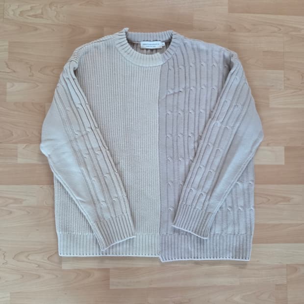 오디너리피플 아이보리 니트 color-texure mix 프리사이즈