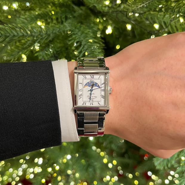 WMT CHRONO CLUB 문페이즈 사각시계   (리폼)세상에 단 하나