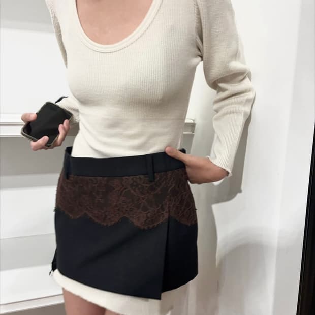 fumika uchida 후미카우치다 lace skirt