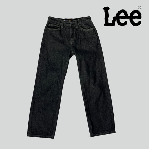 [30]LEE 리 스트레이트 핏 흑청 데님 팬츠