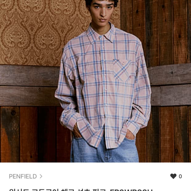 펜필드 워시드 코듀로이 셔츠 L 새제품