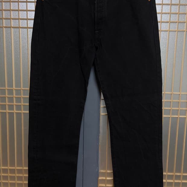 36in)리바이스501 블랙데님팬츠 스트레이트