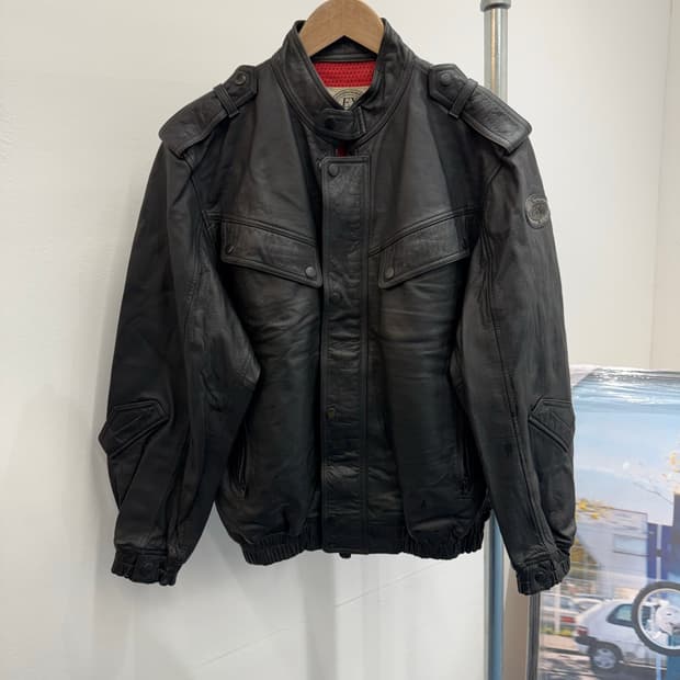 소가죽 레이싱 레더자켓