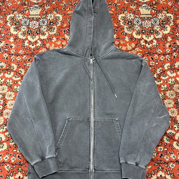 [XL] 소버먼트 피그먼트 차콜 후드집업