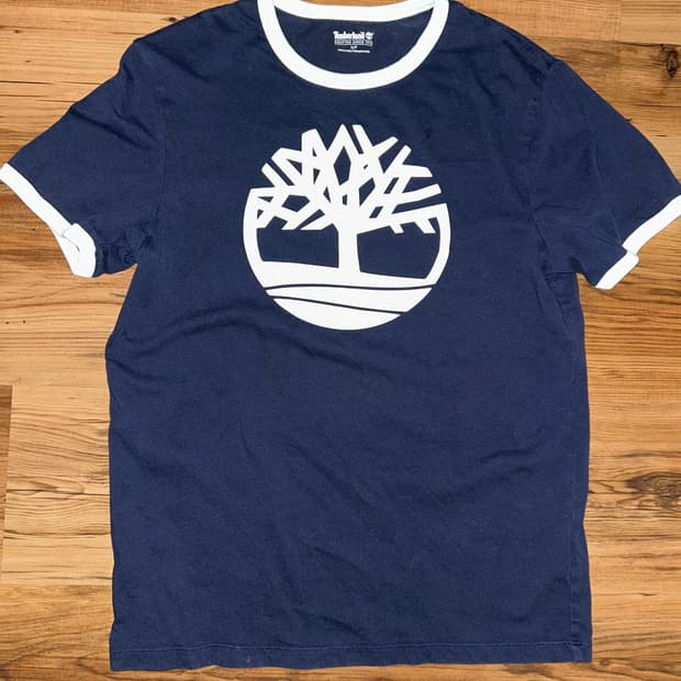 Timberland Tree Big Logo Ringer Tee