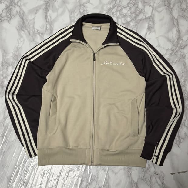 대장 아디다스 삼선 브라운 트레이닝 져지 자켓