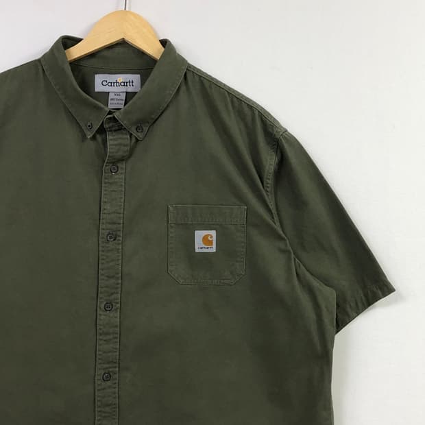 Xxl 칼하트 카키 워크 셔츠