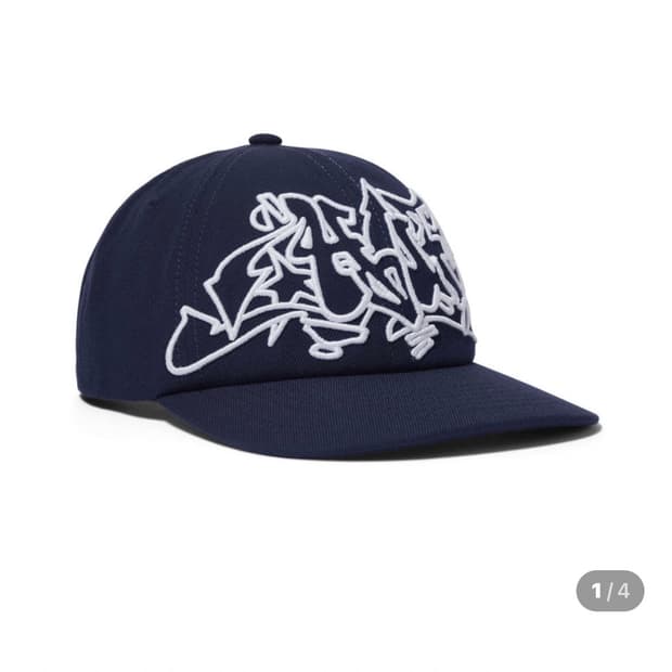 HUF 아웃라인 네이비 스냅백 볼캡