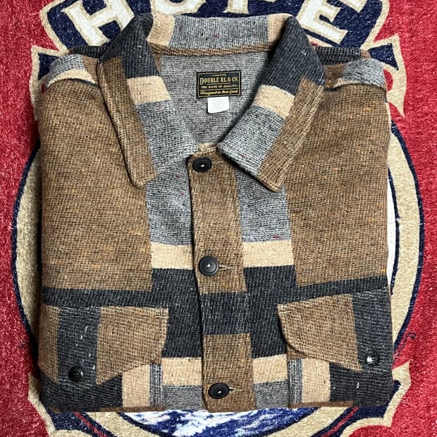 RRL 울 블렌드 자카드 셔츠 자켓 더블알엘