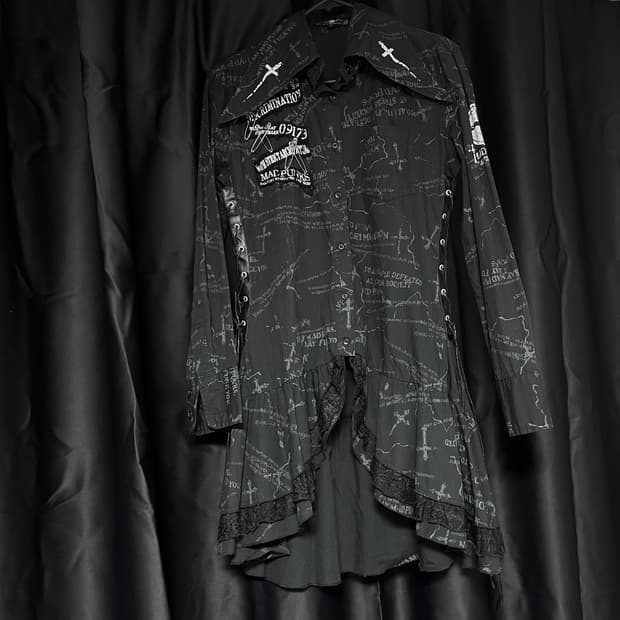 Madpunks 매드펑크 십자가 고스 펑크 원피스