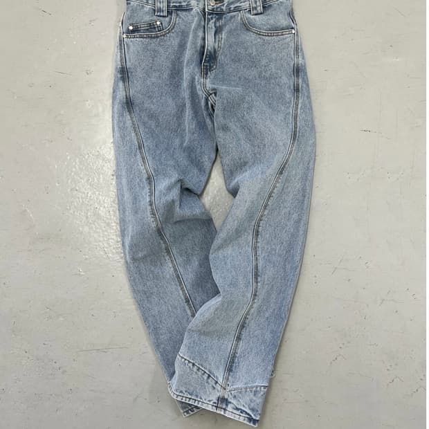 플라스틱프로덕트 드림프트 데님 팬츠