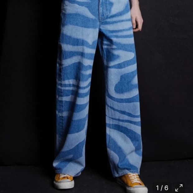 메종미네드 DALMATIANS)WIDE FIT DENIM PANTS