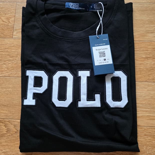 폴로 블랙 반팔 XL