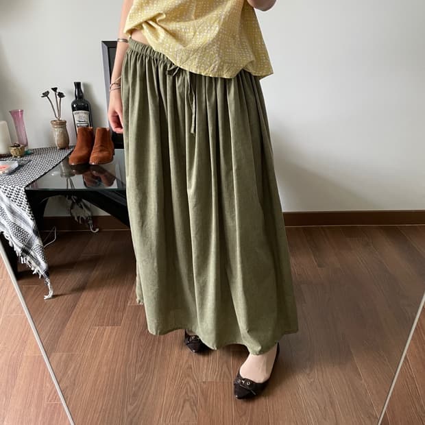 balloon long skirt