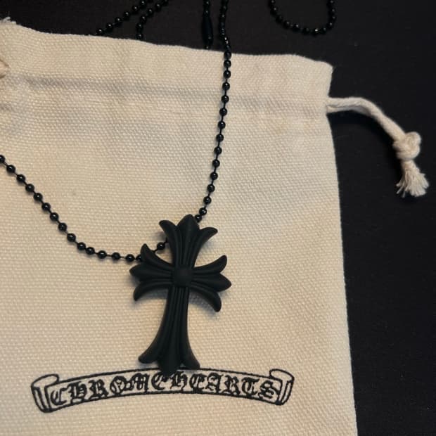 크롬하츠 실리크롬 목걸이 블랙