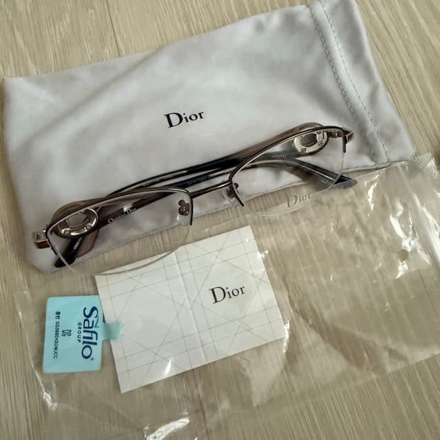 디올 정품 빈티지 반무테안경 새상품 긱시크