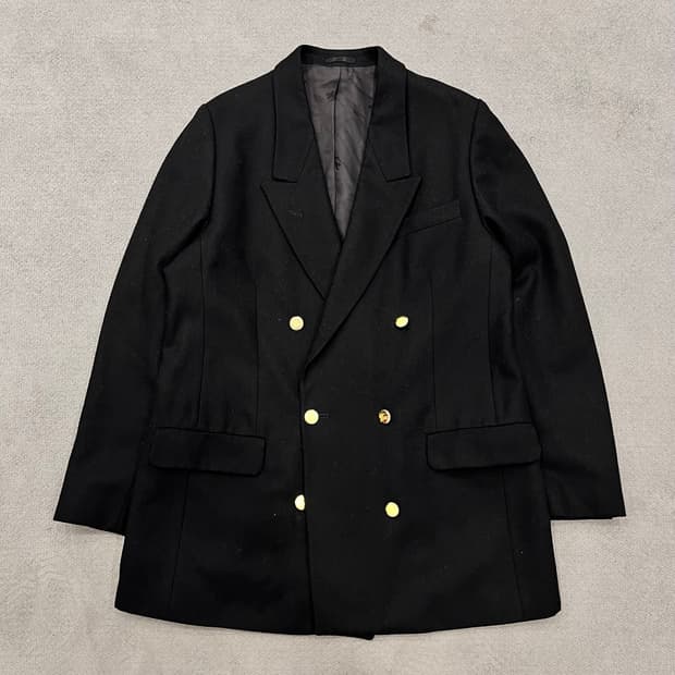 Burberry 버버리 블랙 더블 금장 블레이저 자켓