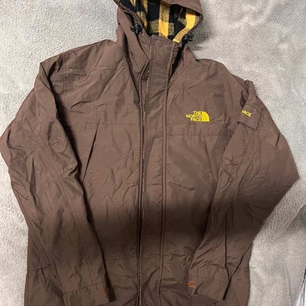 노스페이스 브라운 바람막이 m