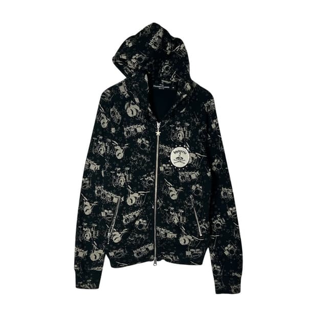 [Hysteric Glamour] 히스테릭글래머 스터드 큐빅 후드집업