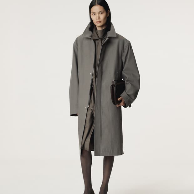 렉토 RECTO 빈티지 이펙트 코튼 코트 스톤 그레이