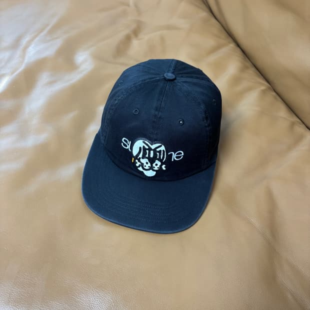 슈프림 6패널 볼캡 모자 치토스 본 블랙