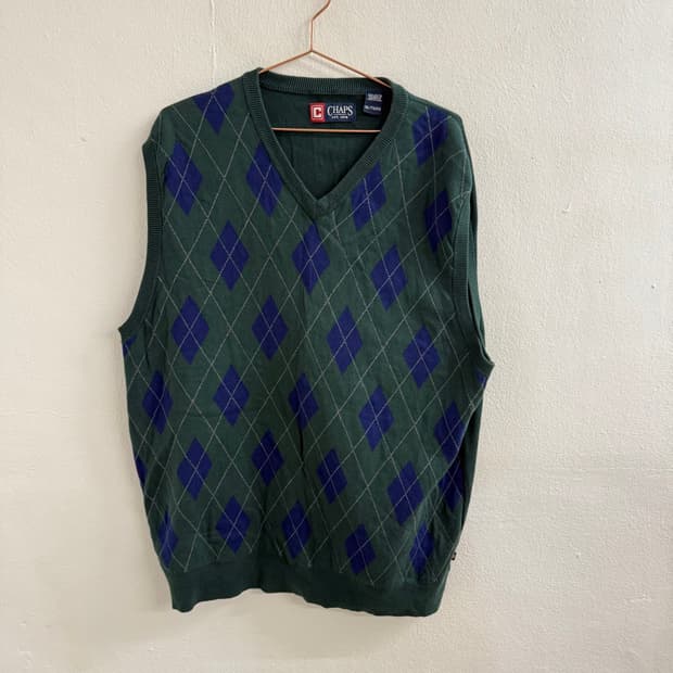 챕스 CHAPS 브이넥 니트 (2XL)