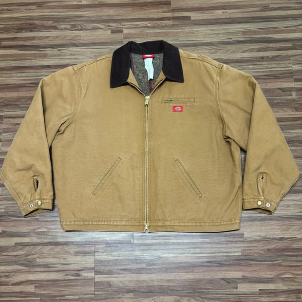 올드 디키즈 브라운 디트로이트 워크 자켓 3xl xxxl