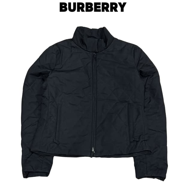 버버리 우먼스 빈티지 퀄팅 자켓 블랙