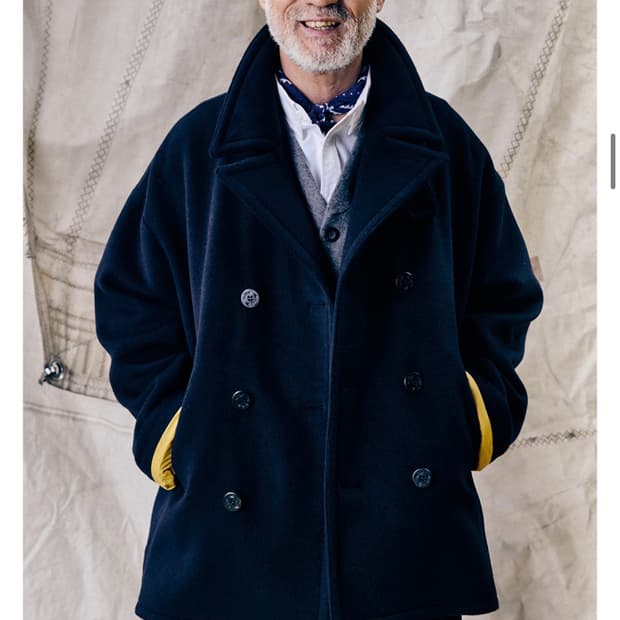 노티카 울 피코트 네이비 XL