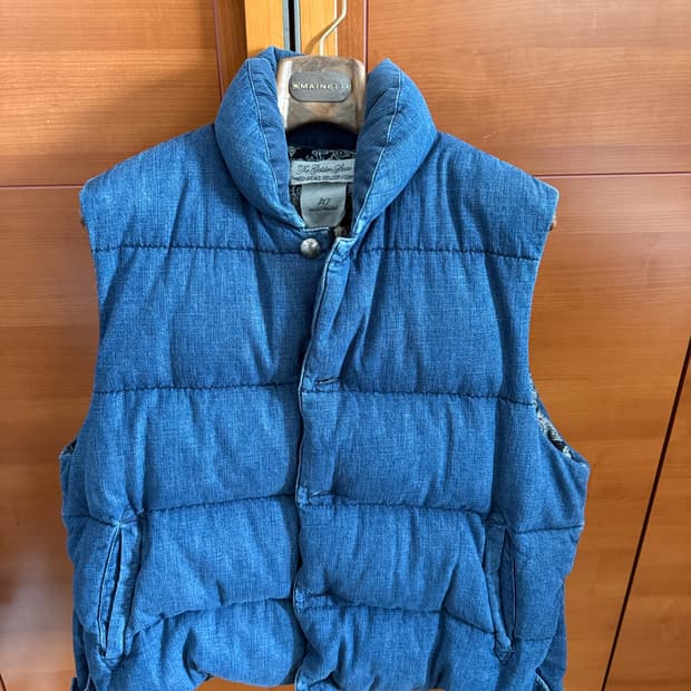 레미릴리프 데님 다운베스트 XL