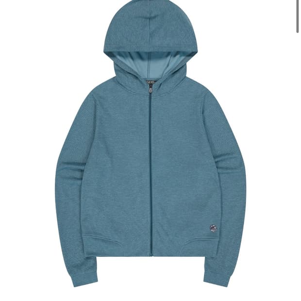 coyseio 038 STRIPE ZIP-UP BLUE