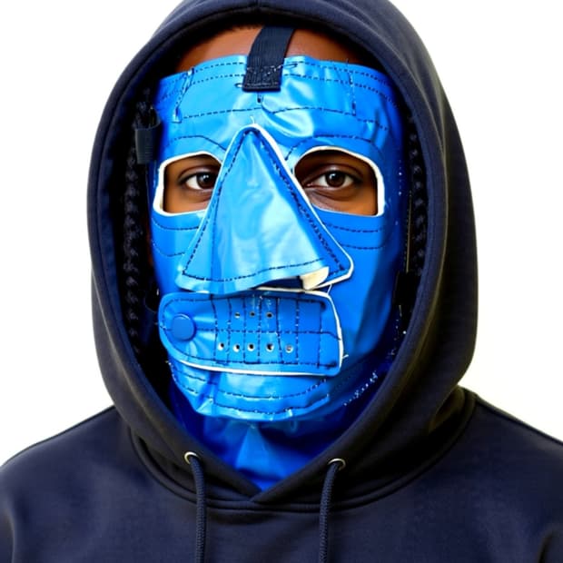 재팬발 월드워2 설상 마스크 블루 컬러