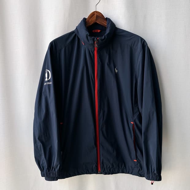 랄프로렌 폴로 골프 나일론 패커블 스윙 자켓 네이비 오렌지 M