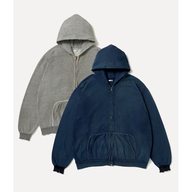 아프레쎄 26SS 빈티지 라이트웨이트 후드집업 블루 새상품
