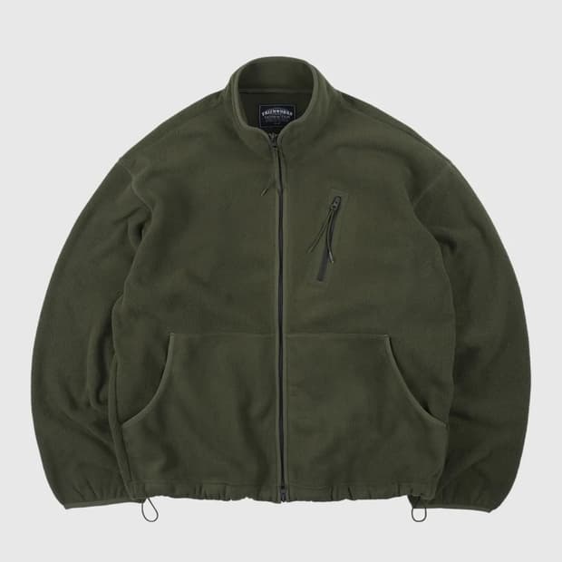 (m) 프리즘웍스 플리스 집업 자켓 올리브 