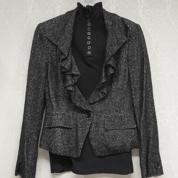 coup de chance 은사 트위드 자켓