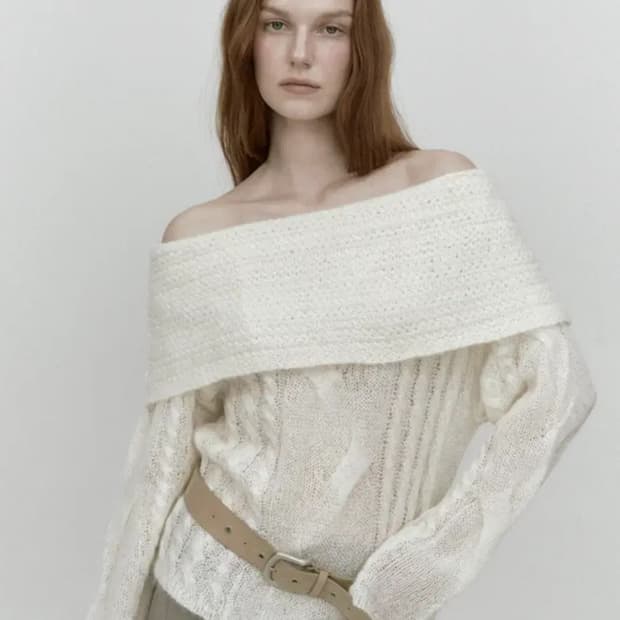 아수라 asura 오프숄더 아이보리