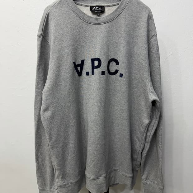 정품) APC 아페쎄 남성 회색 맨투맨 XL