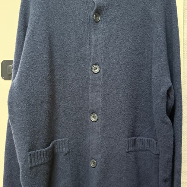 유니클로 수플레얀가디건 네이비