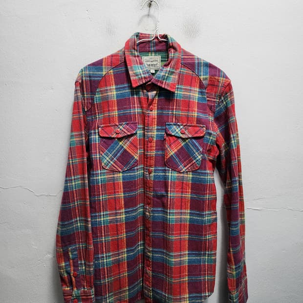 리바이스 트윌코튼 플란넬 워크 체크셔츠