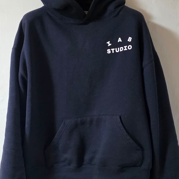 IAB 아이앱스튜디오 셋업 후드 트레이닝세트 상하 L 네이비