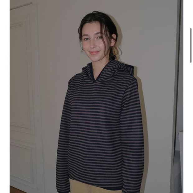 Pesto 페스토 스트라이프 후드티 Free