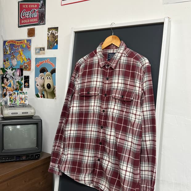 American Eagle 플란넬 체크 셔츠