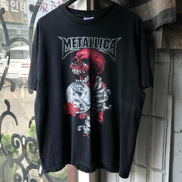 2004 OG 메탈리카 티셔츠 빈티지 밴드티 밴드티셔츠