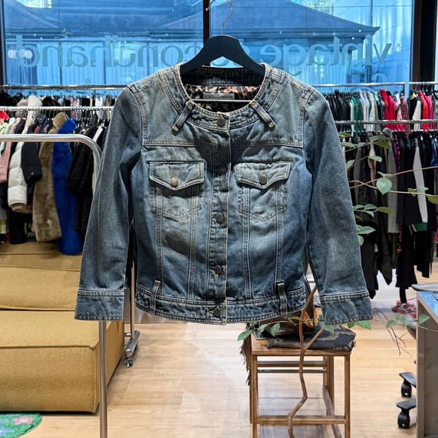 돌체앤가바나 데님 00s 크롭 자켓 