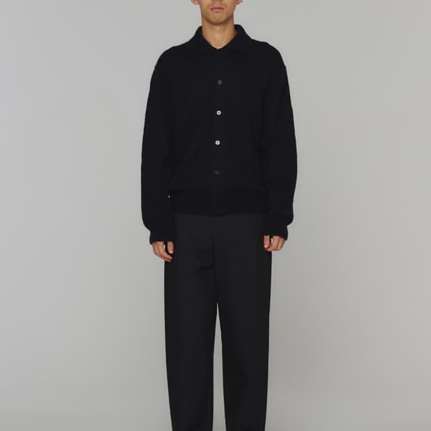 SNAP GARCONNE PANTS - BLACK