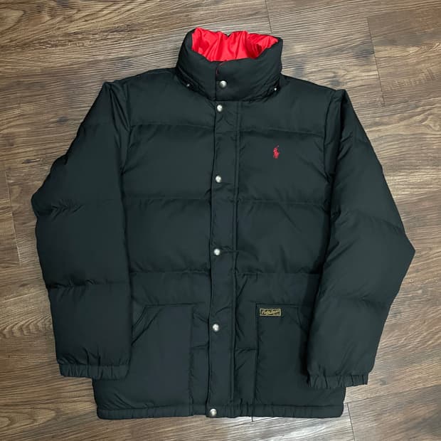 폴로 랄프로렌 덕다운 푸퍼 패딩 블랙