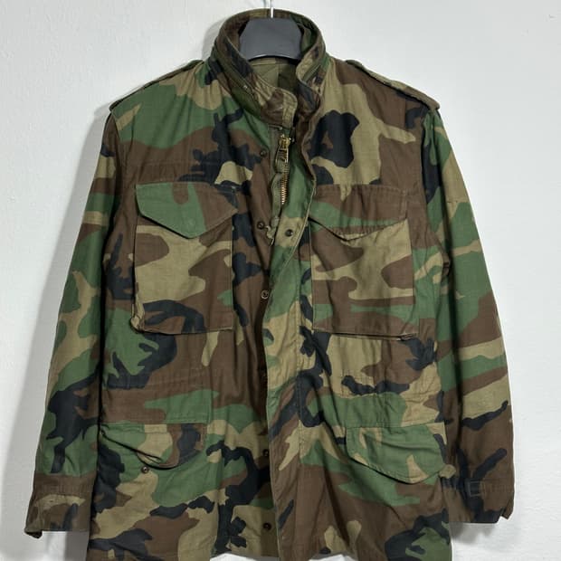 미군 오리지널 m-65 우드랜드 필드자켓 s/r