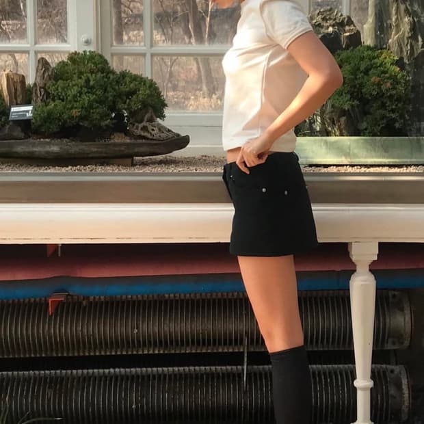 Eont's garden hip hanger skirt